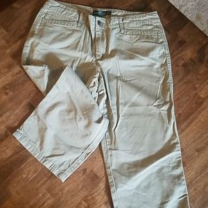 {Ralph Lauren} cotton khaki capris